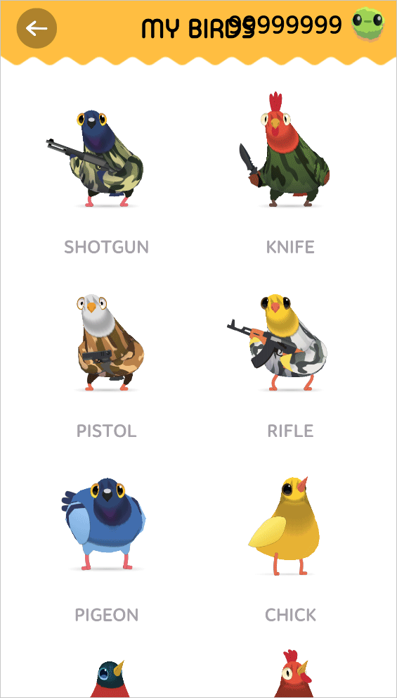 疯狂的鸽子全皮肤解锁版