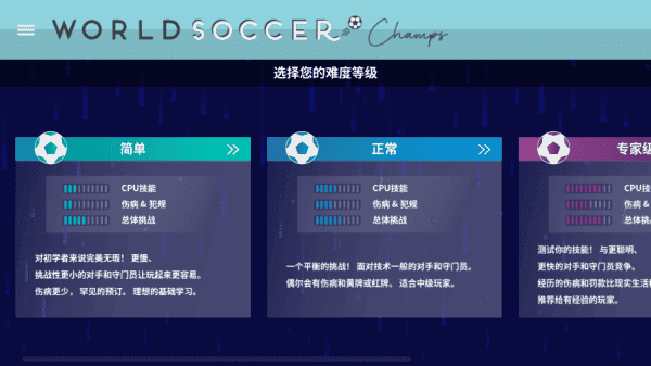 世界足球冠军汉化版下载